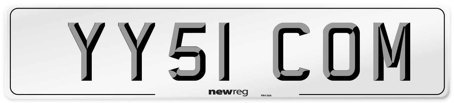 YY51 COM Number Plate from New Reg